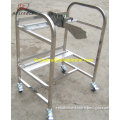 Lightweight SMT Juki Feeder Storage Cart , Strong Feeder Trolley With Two Layers